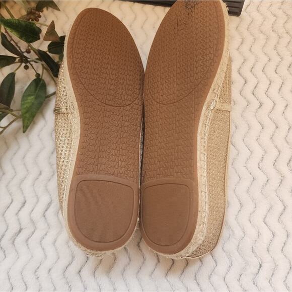 MICHAEL KORS HASTINGS METALLIC LINEN SLIP ON SIZE 9M - Picture 7 of 9